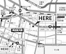 プロ品質☆見やすく伝わる実務用地図を作成いたします 全国対応｜オンライン完結◇名刺・チラシ・HPなどに使用可能 イメージ3