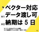 ロゴなどをきれいなベクターデータに作り直します かんたんなロゴや、お持ちのイラストをAiデータにしませんか？ イメージ2