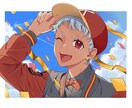 スッキリと見栄えのするイラスト制作します アイコンや立ち絵、ヘッダー、グッズなど！ イメージ5