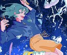 MV.歌ってみた. 1枚絵など描きます シンプル×ポップ×躍動感ある絵が得意です！幅広く出来ます イメージ6