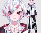 Live2d用パーツ分けイラストの制作をします キャラデザからパーツ分けまでの制作 イメージ2
