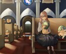 ご希望のイラスト制作します 一枚絵、立ち絵、アイコンなど制作させて頂きます イメージ2