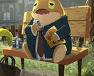 カエル・爬虫類と暮らす日常風景をお描きします 大きなカエルと共に暮らす日常風景をコンセプトにしたイラスト イメージ10