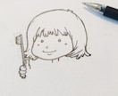 シンプル線描似顔絵！アイコン・バナーにも使えます 可愛くて個性的な手書き・手描きイラストでアナログの良さを イメージ2