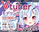 Vtuber用Live2Dモデリングお受け致します 華やかでしっかりしたモデリング！初心者様にも安心サポート！ イメージ1