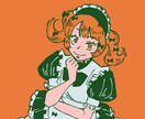 色数限定でおしゃれな人物イラスト描きます SNS、MV・動画サムネイル、表紙、記念日イラスト等に！ イメージ2