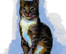 リアルなペットちゃんをお描きします ペンタブ手描きで油絵風のタッチ。鑑賞用に作成いたします イメージ4