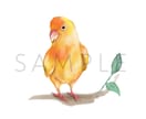 ＳＮＳアイコンや個人使用でのグッズに向いています ほんわかな雰囲気の動物(ペット)をカラーイラストで♪ イメージ6