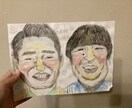 あなたの大切な方に素敵な似顔絵描きます ちょっと個性的なタッチな似顔絵描きます✨ イメージ2