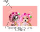 ペットの可愛さ引き出す『うちの子名刺』を作成します 背景色はお任せください！ペットに合わせたお洒落な仕上がりに イメージ4