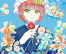 乙女チック・ちょいレトロなイラストを描きます 可愛い女の子の絵が必要な方！アイコン・グッズ・サムネイルなど イメージ4