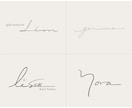 スタイリッシュな手書き文字のロゴを制作します あなたのブランドのストーリーを手書き文字で表現します イメージ4