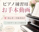 ピアノ練習用のお手本動画をお作りします 片手ずつ、ゆっくり演奏にも対応します イメージ1