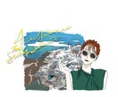 最短一日！高感度な似顔絵SNSアイコンを描きます 【エモい】シンプルだけど小洒落た画線イラストが得意です。 イメージ2