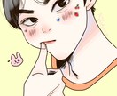 アイコンや貴方がイメージした男の子を描きます 貴方のイメージした男の子を描かせて下さい イメージ1