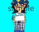 ちょっと不機嫌なお顔の似顔絵描きます ポップでカラフルなイラスト☆★ イメージ2
