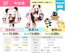 かわいいちびキャラ！イラストオーダー承ります SDキャラ、立ち絵、スタンプ等…幅広く対応いたします！ イメージ2