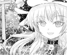 モノクロレトロ風イラスト描きます ちょっと懐かしい雰囲気のモノクロイラストです イメージ10