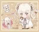 かわいいオリジナルのイラストを描きます ミニキャラ+普通頭身+小物セット！ イメージ1