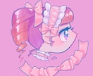 かわいいSNSアイコン用イラスト描きます きらめくカラーでとびきりかわいく♡あなただけの一枚 イメージ1