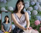 自撮り写真から“新しいあなた”を描きます お顔の一貫性をKEEPしたまま、プロが撮影したような作品に! イメージ3