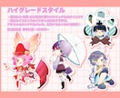 可愛い×個性派なミニキャライラスト描きます ​配信用の立ち絵、グッズ用など、幅広い用途に対応可能です！ イメージ2