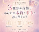 鑑定書作成★3つの占術で才能・運勢・質問　占います 西洋占星術（ホロスコープ）・四柱推命・カード占い イメージ5