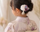 オーダーメイドでお子様用ヘアクリップを創ります 七五三、結婚式の参列、ママとおそろいのヘアクリップ イメージ3