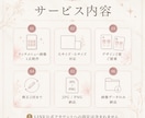 サロン向けLINEメニュー画像を作ります 美容系・女性向けの大人可愛いリッチメニュー画像を制作します イメージ3