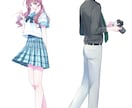 少女漫画風のイラスト作成いたします キラキラした女の子や男の子のイラストを作成いたします イメージ6