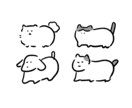 シンプルでゆるかわなイラスト描きます 人物も動物も可愛くまるくなります イメージ3