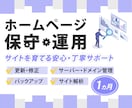 ホームページの保守管理・運用をいたします ホームページ制作後も安心！プロにお任せ！ イメージ1