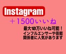 インスタ☆彡【いいね】+1000をアップします Instagram/インスタグラム/いいね/拡散 イメージ1