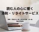 読む人の心に届く！添削・リライトサービスになります 言いたいことはそのまま、文章をもっと伝わる形に。 イメージ1