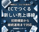 小規模法人向けにECで新しい売上導線を作ります 実績ある販売モデルで初期構築から運用まで代行します イメージ1