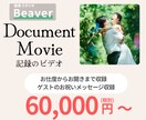 結婚式の記録のビデオの撮影編集込みでできます お仕度風景からお開きまで＆ゲストのお祝いメッセージ収録します イメージ1