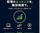 個別相談で相場のエッセンスをレクチャーします 相場観の獲得に伴走します！個別で資料作成も！ イメージ1