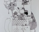 楽しいイラストを描きます どこにでもなじむ不思議な雰囲気のあるイラスト描きます イメージ3