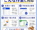 PDF資料をExcelに整理します ジャンル問わず対応／Excel対応 イメージ3