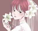 和風・和服専門｜儚げで凛とした人物イラスト描きます 〖商用無料〗SNS・YouTubeアイコンなど多用途OK イメージ4
