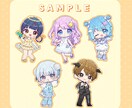 商用利用料込！シンプルかわいいミニキャラを描きます 配信やSNS、グッズ等に使えます！ イメージ7