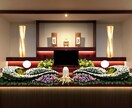 葬儀社様、店舗の花装飾イメージデザインします 生花祭壇のプロだからできるデザイン企画 イメージ6