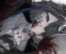 病みっぽい絵柄でアイコンを描きます SNSの裏アカウントや日常アカウントにおすすめです! イメージ9