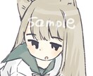 アイコンイラストを描きます ラフの修正は無制限にて対応いたします イメージ3