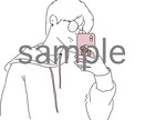 お気に入りの写真をゆるゆるおしゃれな線画にします 線画のようで線画じゃないみたい！！ イメージ2