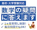 理系教師に1ヶ月質問し放題！数学の疑問に答えます 毎日何回でも！数学の疑問にお答えします。 イメージ1