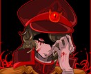 簡単な背景＋バストアップの人物イラストを制作します アニメ塗り風で毒気のある絵が特徴です イメージ8