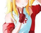 可愛い女の子のアイコン・全身絵描きます 女の子キャラ専門!ふんわり可愛いイラスト イメージ1