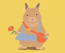 コーデ付きペット似顔絵を描きます 絵本のような絵柄でおうちの子をキャラクターに描きあげます！ イメージ2
