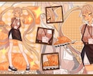 シンプルなキャラクターデザインを描きます 立ち絵、キャラクターデザイン、可愛い イメージ3